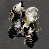 Howling At The Moon Wolves Wolf Animal Vector Backpack
