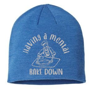 Having A Tal Bake Down Baking Lover Funny Funny Gift Sustainable Beanie