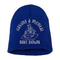 Having A Tal Bake Down Baking Lover Funny Funny Gift Short Acrylic Beanie