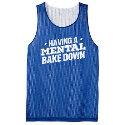 Having A Tal Bake Down Funny Baking Lovers Vintage Baker Gift Mesh Reversible Basketball Jersey Tank