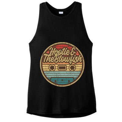 Hootie And The Blow Retro Cassette Musician Ladies PosiCharge Tri-Blend Wicking Tank