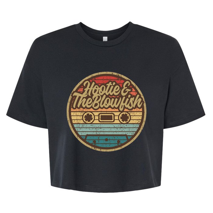 Hootie And The Blow Retro Cassette Musician Bella+Canvas Jersey Crop Tee