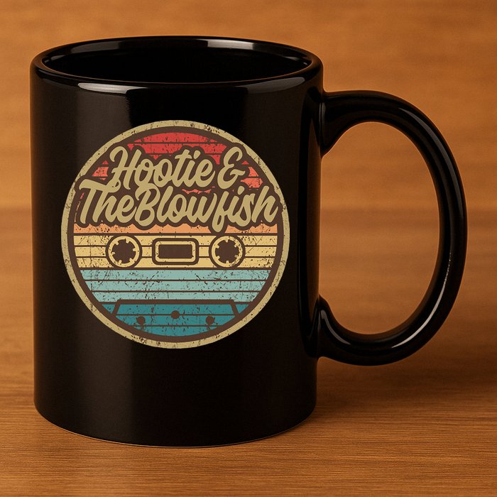 Hootie And The Blow Retro Cassette Musician 11oz C Handle Ceramic Mug