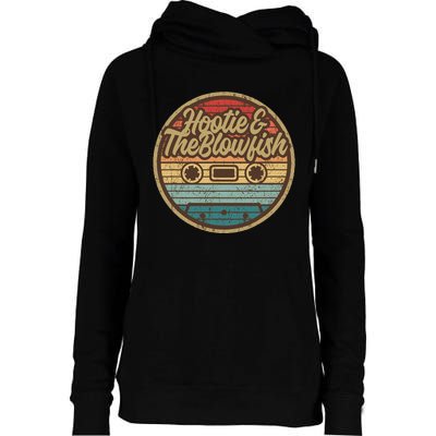 Hootie And The Blow Retro Cassette Musician Womens Funnel Neck Pullover Hood