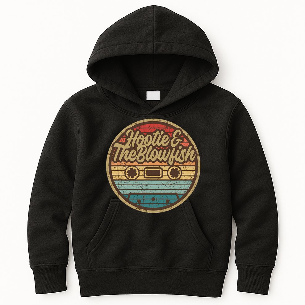 Hootie And The Blow Retro Cassette Musician Kids Hoodie