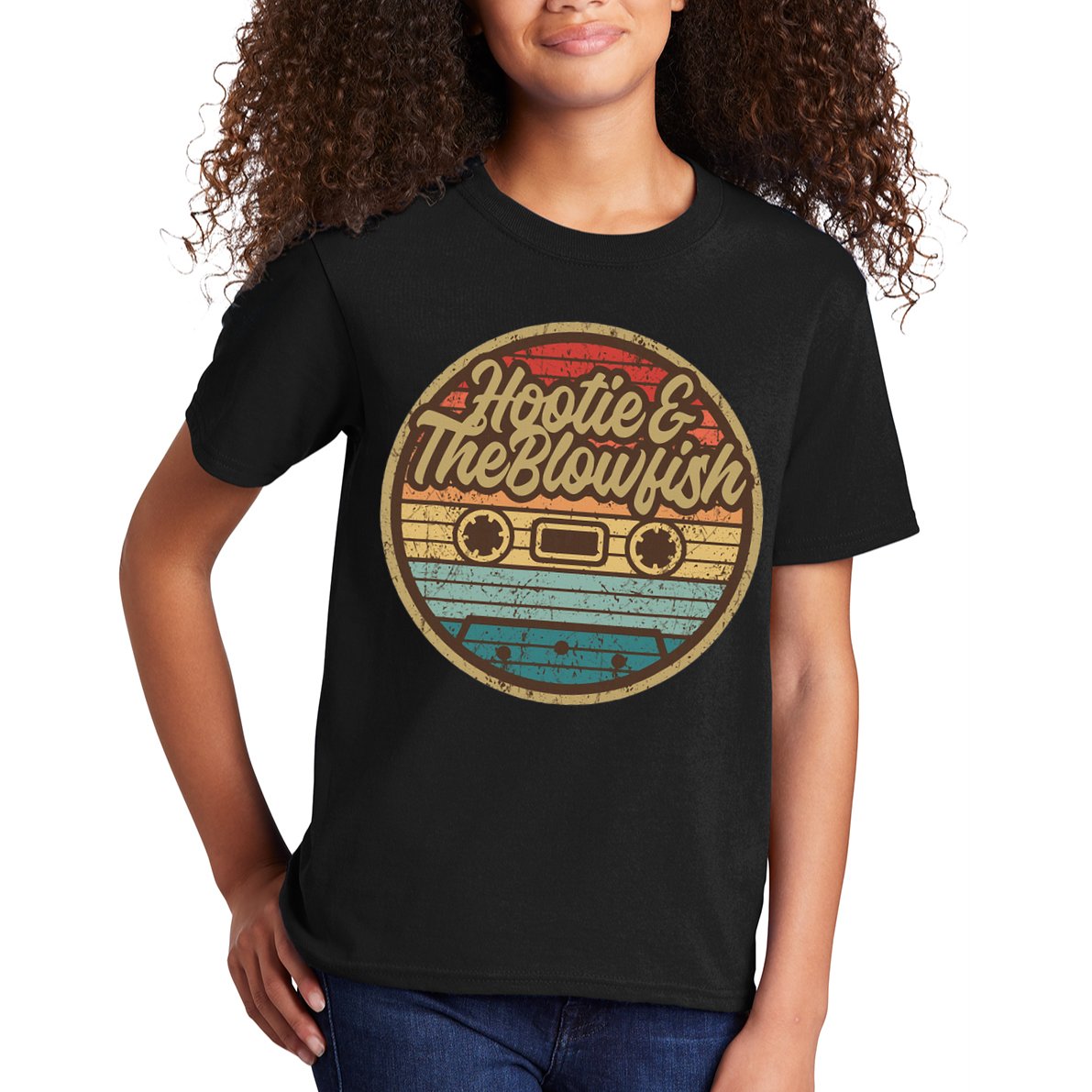 Hootie And The Blow Retro Cassette Musician Kids T-Shirt