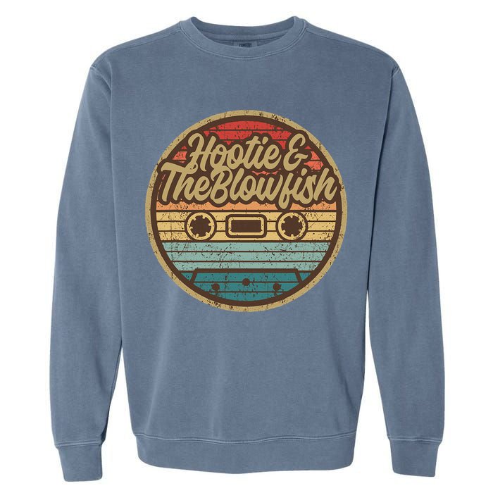 Hootie And The Blow Retro Cassette Musician Garment-Dyed Sweatshirt
