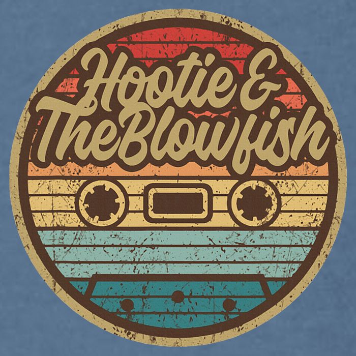 Hootie And The Blow Retro Cassette Musician Garment-Dyed Sweatshirt