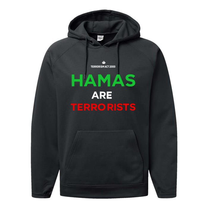 Hamas Are Terrorists Please Dont Arrest Me Performance Fleece Hoodie