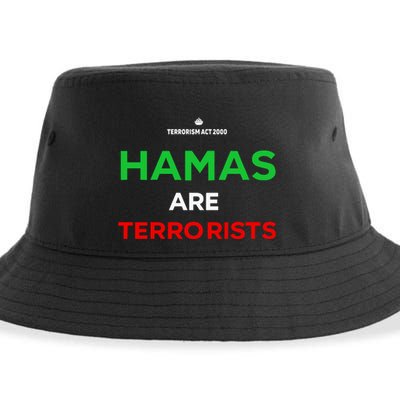 Hamas Are Terrorists Please Dont Arrest Me Sustainable Bucket Hat