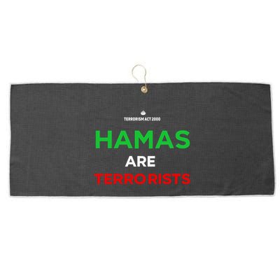 Hamas Are Terrorists Please Dont Arrest Me Large Microfiber Waffle Golf Towel