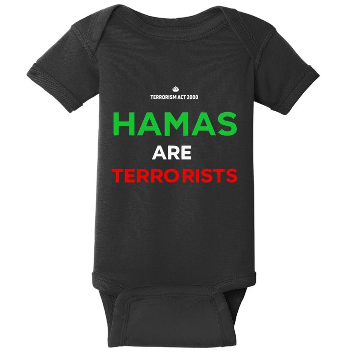 Hamas Are Terrorists Please Dont Arrest Me Baby Bodysuit
