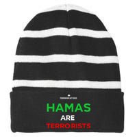 Hamas Are Terrorists Please Dont Arrest Me Striped Beanie with Solid Band