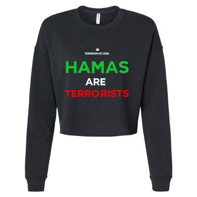 Hamas Are Terrorists Please Dont Arrest Me Cropped Pullover Crew