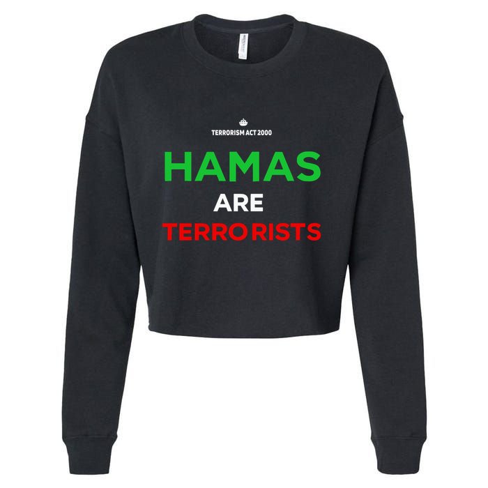 Hamas Are Terrorists Please Dont Arrest Me Cropped Pullover Crew