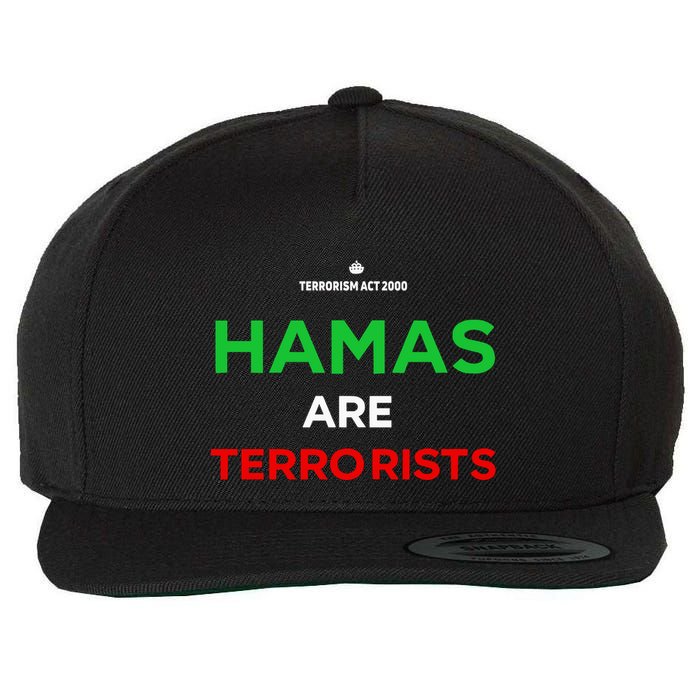 Hamas Are Terrorists Please Dont Arrest Me Wool Snapback Cap
