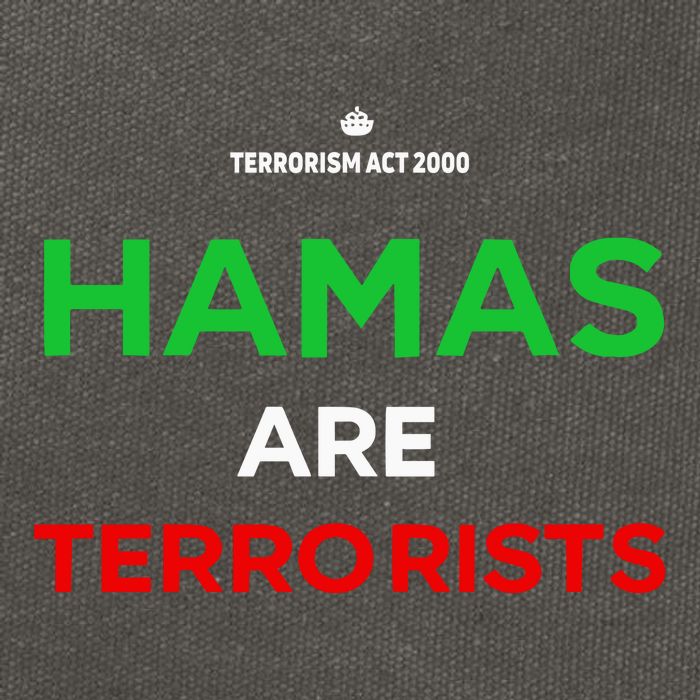 Hamas Are Terrorists Please Dont Arrest Me Cotton Canvas Backpack