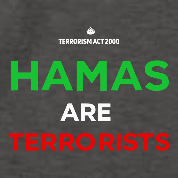 Hamas Are Terrorists Please Dont Arrest Me Vector Backpack