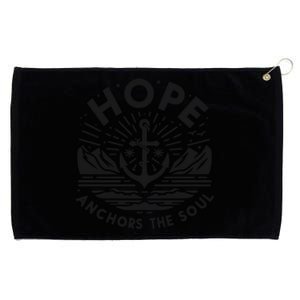 Hope Anchors The Soul Inspirational Christian Quote Cool Gift Grommeted Golf Towel