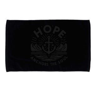 Hope Anchors The Soul Inspirational Christian Quote Cool Gift Microfiber Hand Towel