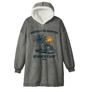 H.O.O..T.I.E And The B.L.O.W.F.I.S.H 2024 Summer Camp With Trucks Hooded Wearable Blanket