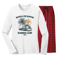 H.O.O..T.I.E And The B.L.O.W.F.I.S.H 2024 Summer Camp With Trucks Women's Long Sleeve Flannel Pajama Set 