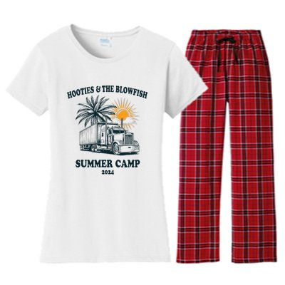 H.O.O..T.I.E And The B.L.O.W.F.I.S.H 2024 Summer Camp With Trucks Women's Flannel Pajama Set