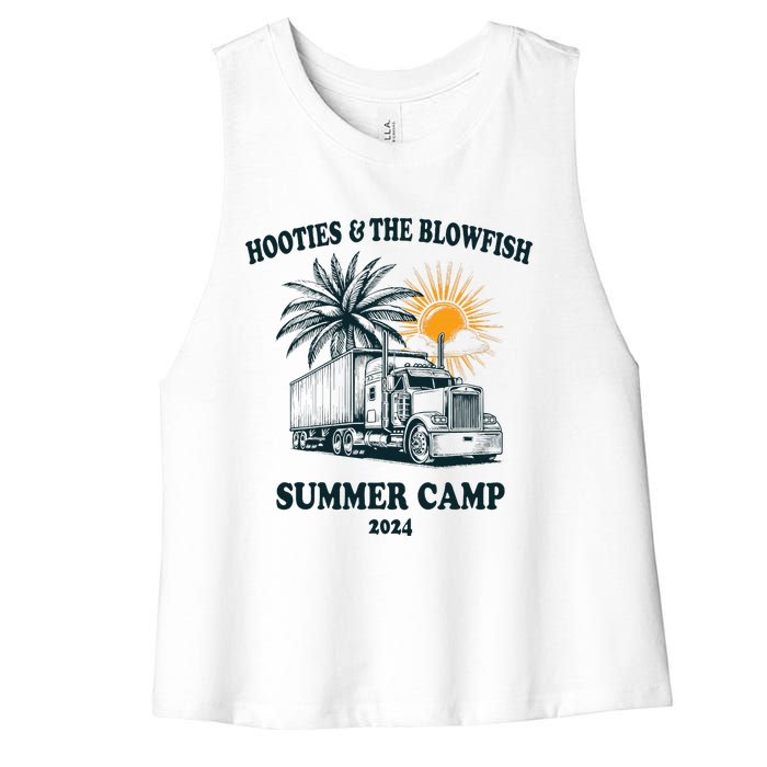 H.O.O..T.I.E And The B.L.O.W.F.I.S.H 2024 Summer Camp With Trucks Women's Racerback Cropped Tank