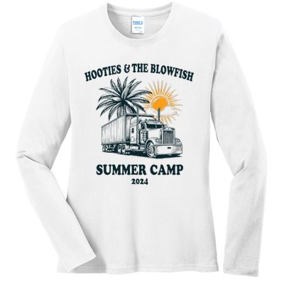 H.O.O..T.I.E And The B.L.O.W.F.I.S.H 2024 Summer Camp With Trucks Ladies Long Sleeve Shirt