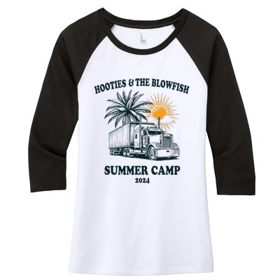 H.O.O..T.I.E And The B.L.O.W.F.I.S.H 2024 Summer Camp With Trucks Women's Tri-Blend 3/4-Sleeve Raglan Shirt