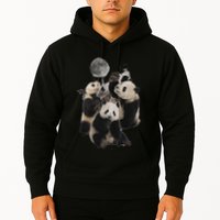 Howling At The Moon Funny Panda Panda Hoodie