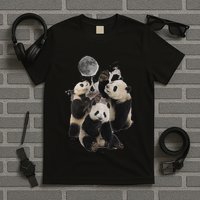 Howling At The Moon Funny Panda Panda T-Shirt