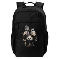 Howling At The Moon Funny Panda Panda Backpack