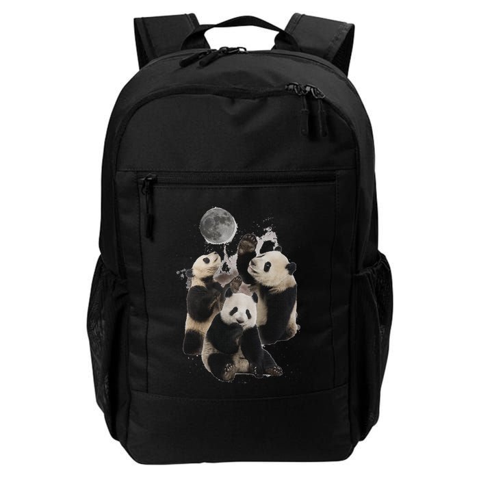 Howling At The Moon Funny Panda Panda Backpack