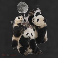 Howling At The Moon Funny Panda Panda Adult Drive Performance Visor