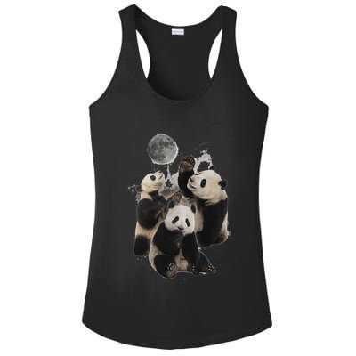 Howling At The Moon Funny Panda Panda Ladies PosiCharge Competitor Racerback Tank