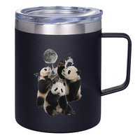 Howling At The Moon Funny Panda Panda 12oz Stainless Steel Coffee Mug