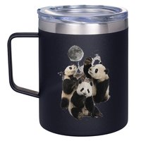 Howling At The Moon Funny Panda Panda 12oz Stainless Steel Coffee Mug