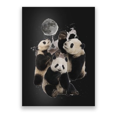 Howling At The Moon Funny Panda Panda Poster