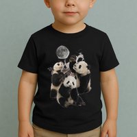Howling At The Moon Funny Panda Panda Toddler T-Shirt