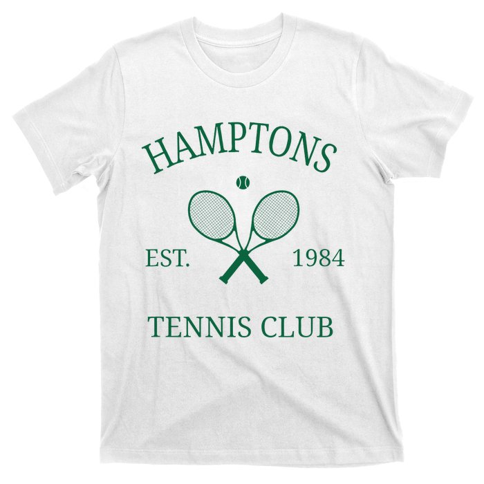 Hamptons Athletics Tennis Club Racquet Prep Vintage Ny T-Shirt