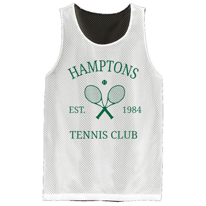 Hamptons Athletics Tennis Club Racquet Prep Vintage Ny Mesh Reversible Basketball Jersey Tank