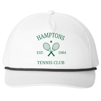 Hamptons Athletics Tennis Club Racquet Prep Vintage Ny Snapback Five-Panel Rope Hat