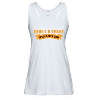 Heres A Treat Jesus Halloween Jesus Loves You Ladies Essential Flowy Tank