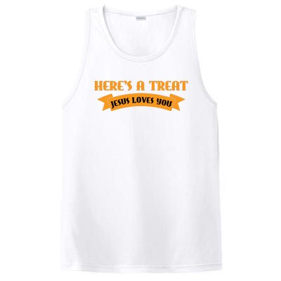 Heres A Treat Jesus Halloween Jesus Loves You PosiCharge Competitor Tank