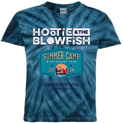 Hootie And The Blowfis.H Summer Camp With Trucks Kids Tie-Dye T-Shirt