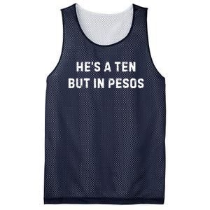 HeS A Ten But In Pesos Mesh Reversible Basketball Jersey Tank