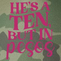 Hes A Ten But In Pesos Legacy Tie Dye Trucker Hat