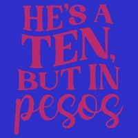 Hes A Ten But In Pesos Mesh Reversible Basketball Jersey Tank