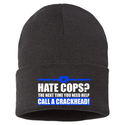 Hate Cops? Next Time You Need Help Sustainable Knit Beanie